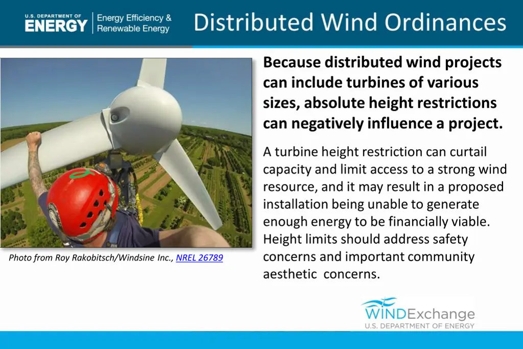 because distributed wind projects can include