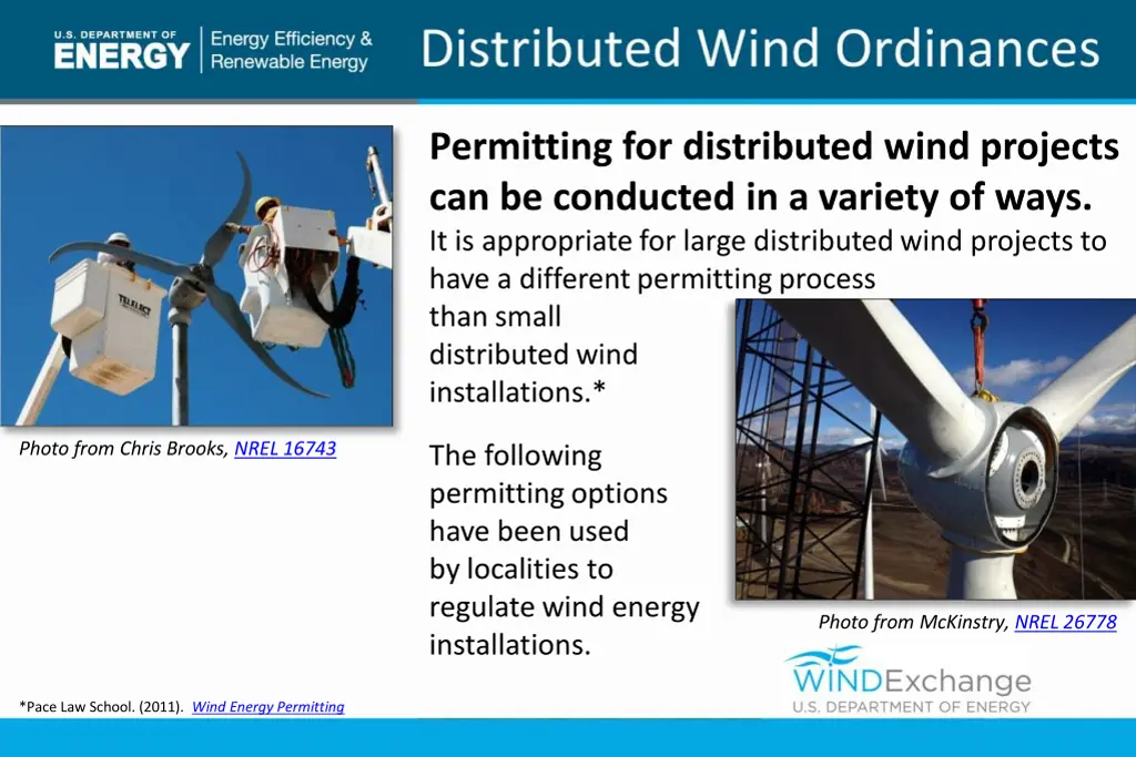 permitting for distributed wind projects