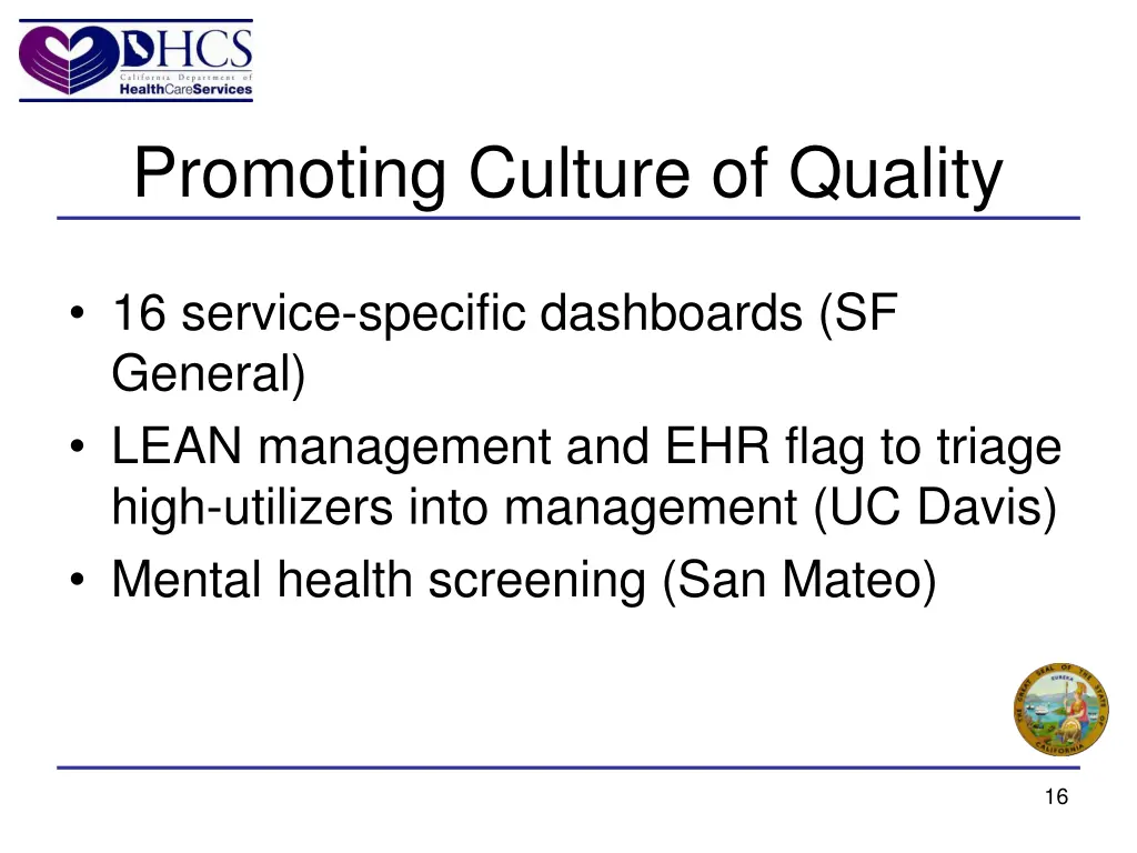 promoting culture of quality