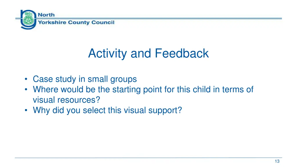 activity and feedback