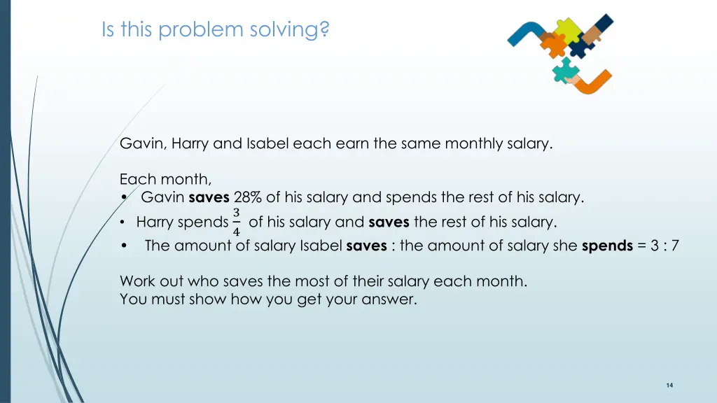 is this problem solving 2
