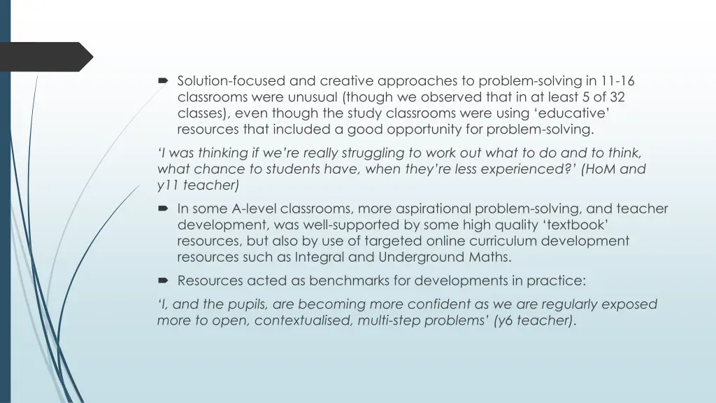 solution focused and creative approaches