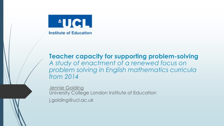 teacher capacity for supporting problem solving