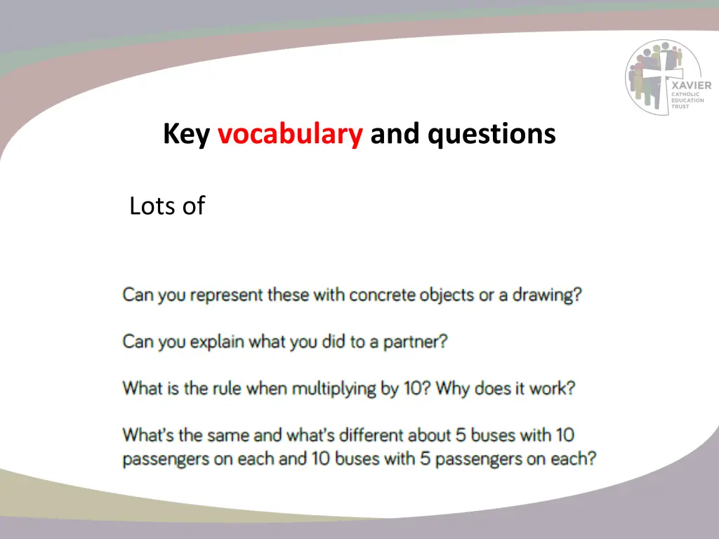 key vocabulary and questions