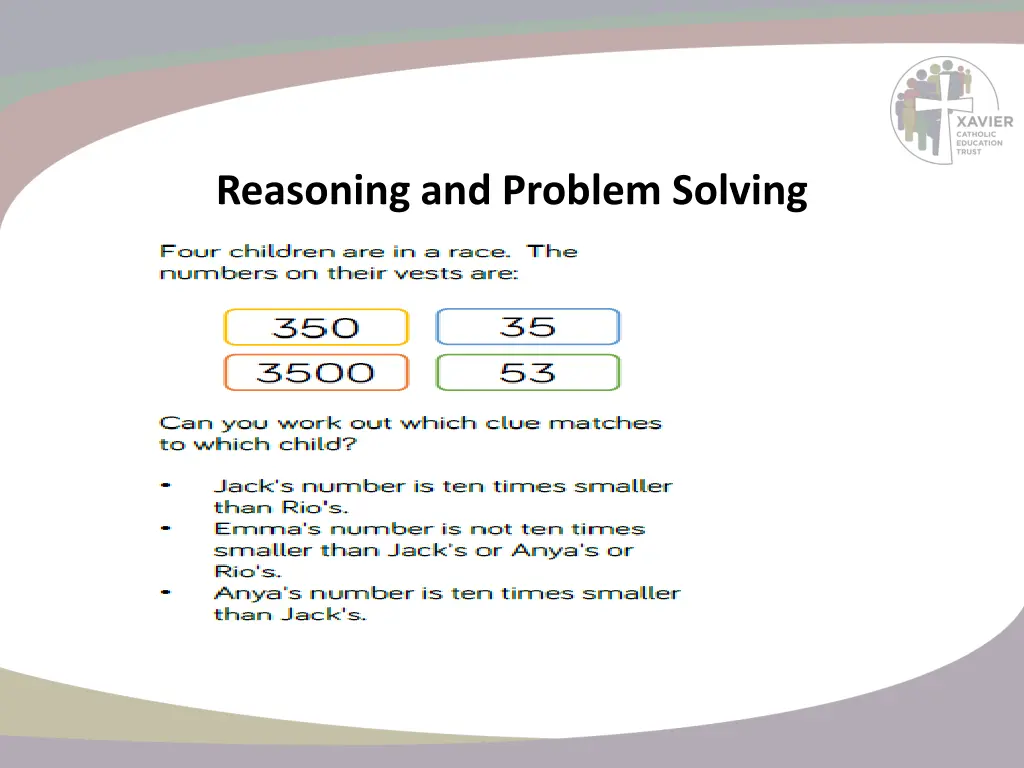 reasoning and problem solving 4