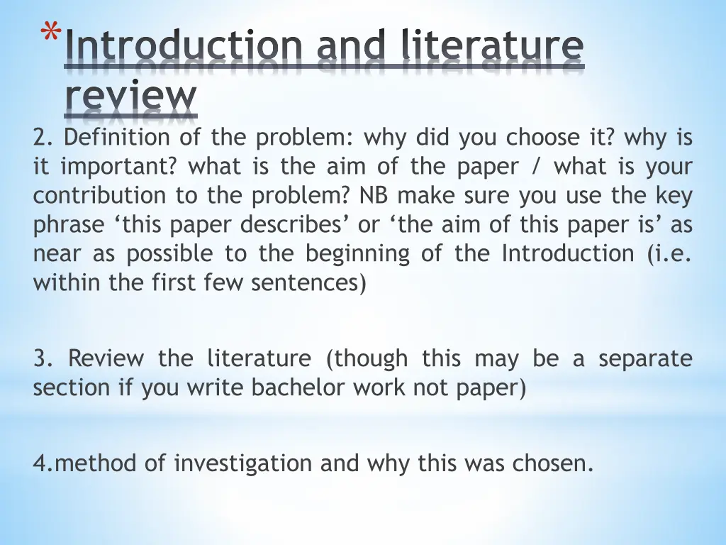 introduction and literature review 2 definition