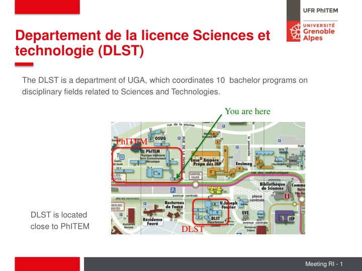 departement de la licence sciences et technologie