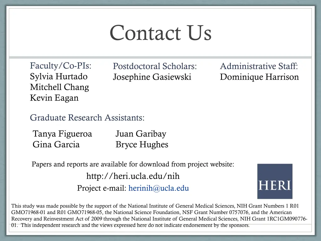 contact us