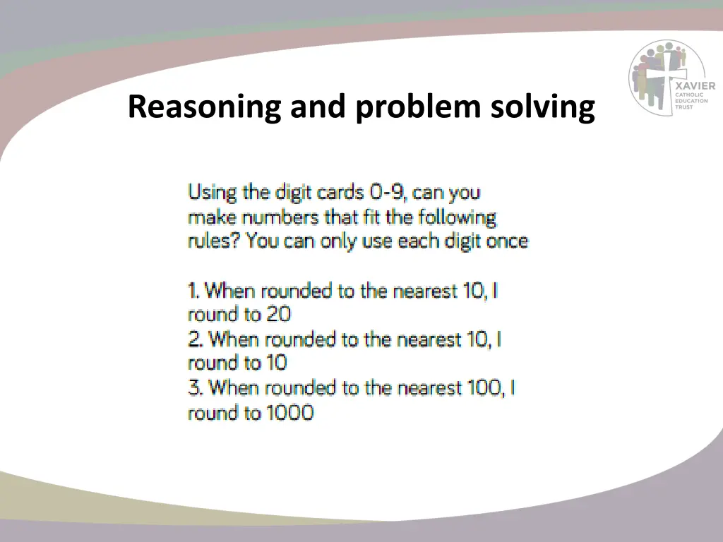 reasoning and problem solving 7