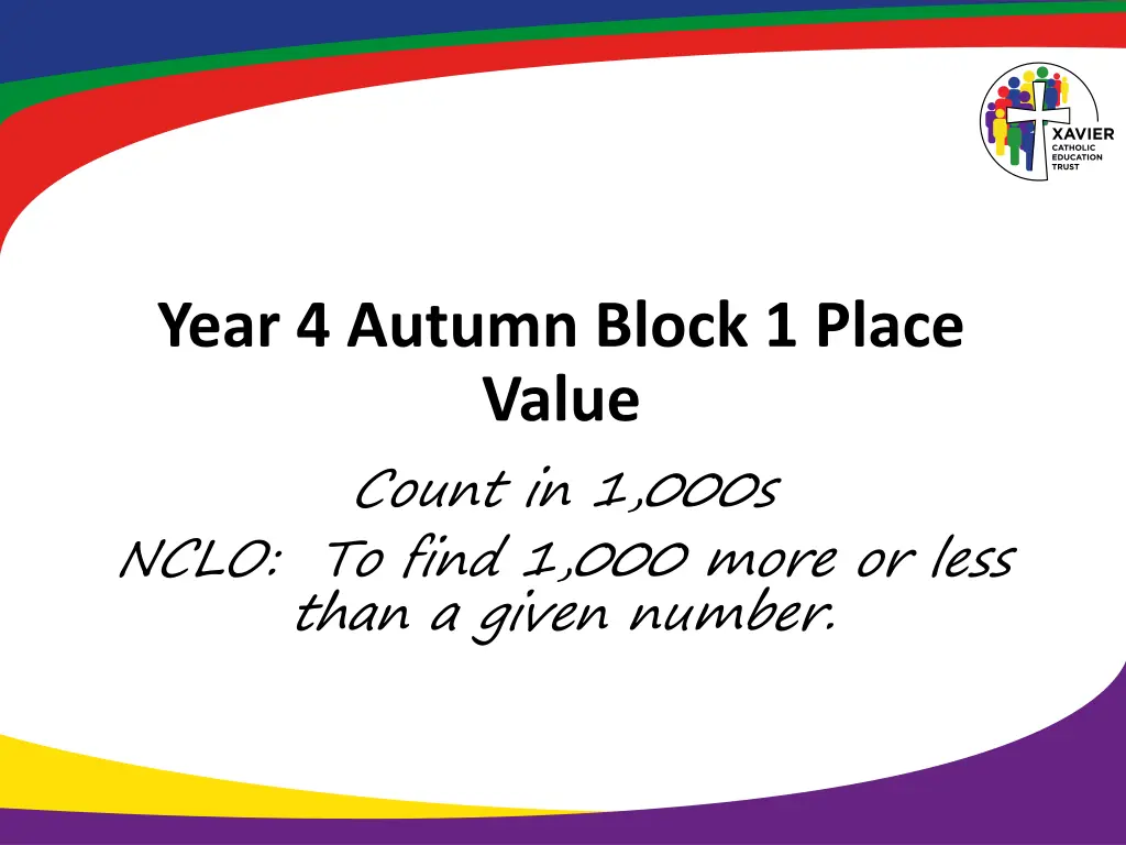 year 4 autumn block 1 place value count in 1 000s