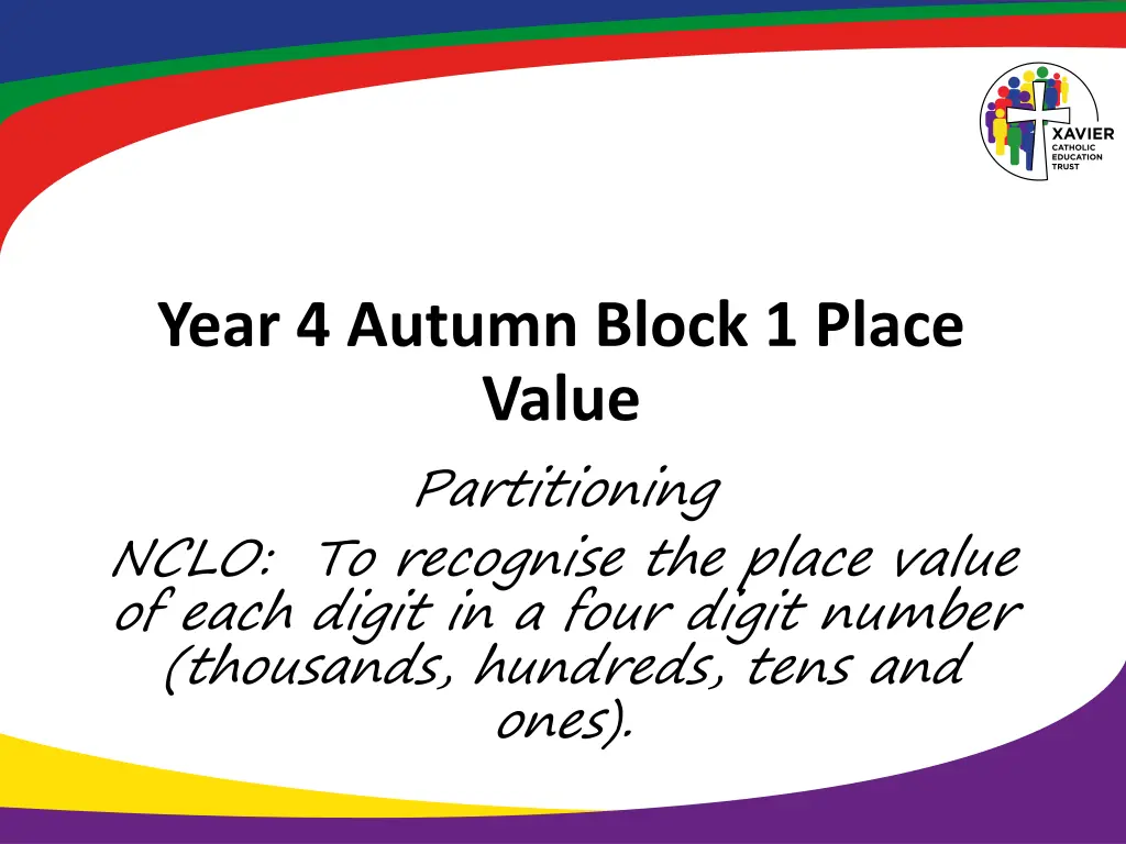 year 4 autumn block 1 place value partitioning