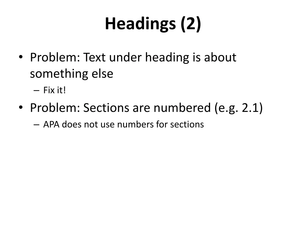 headings 2