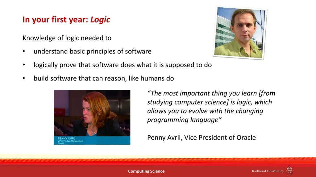 in your first year logic