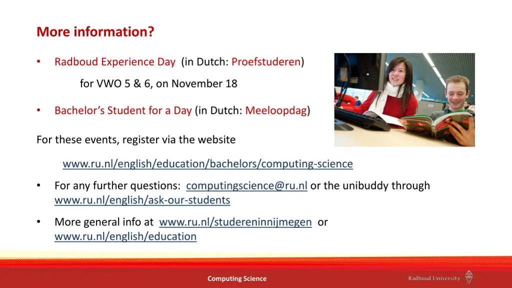 more information
