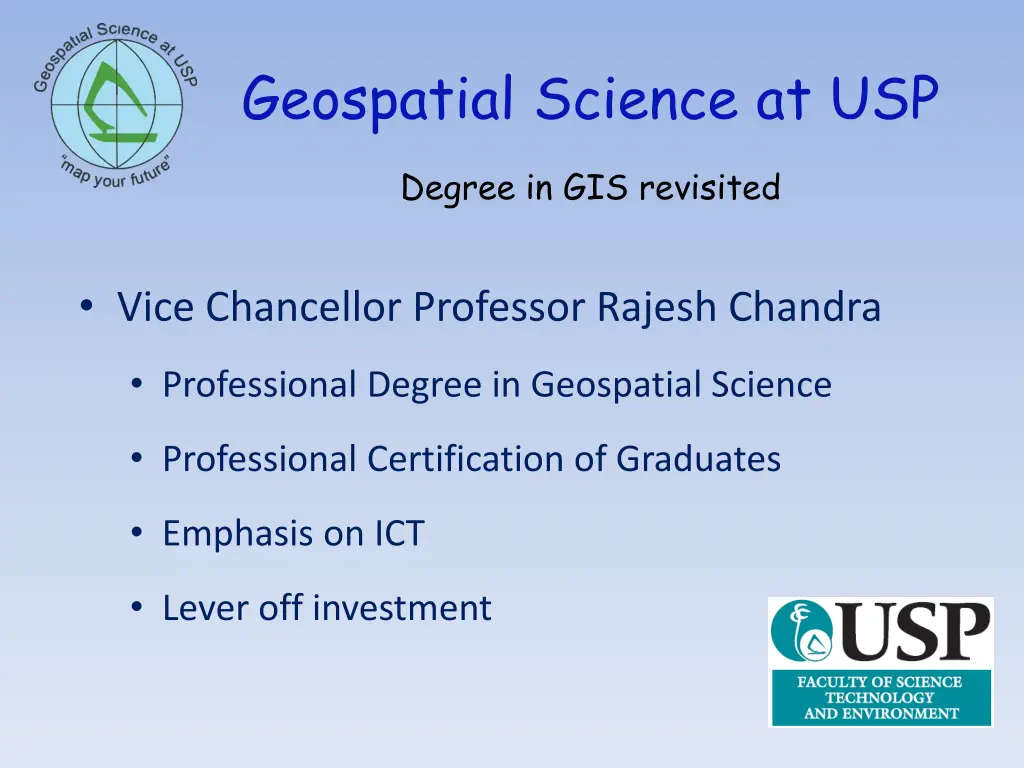 geospatial science at usp 1