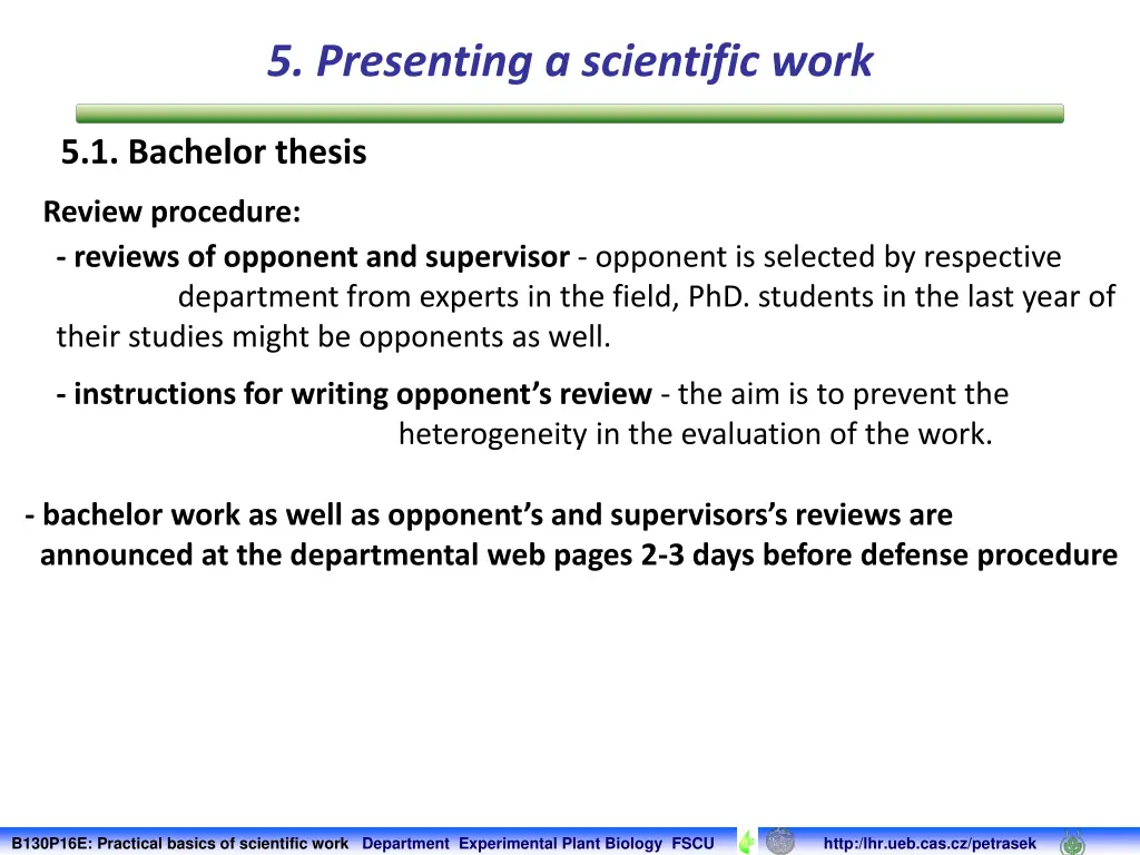 5 presenting a scientific work 6
