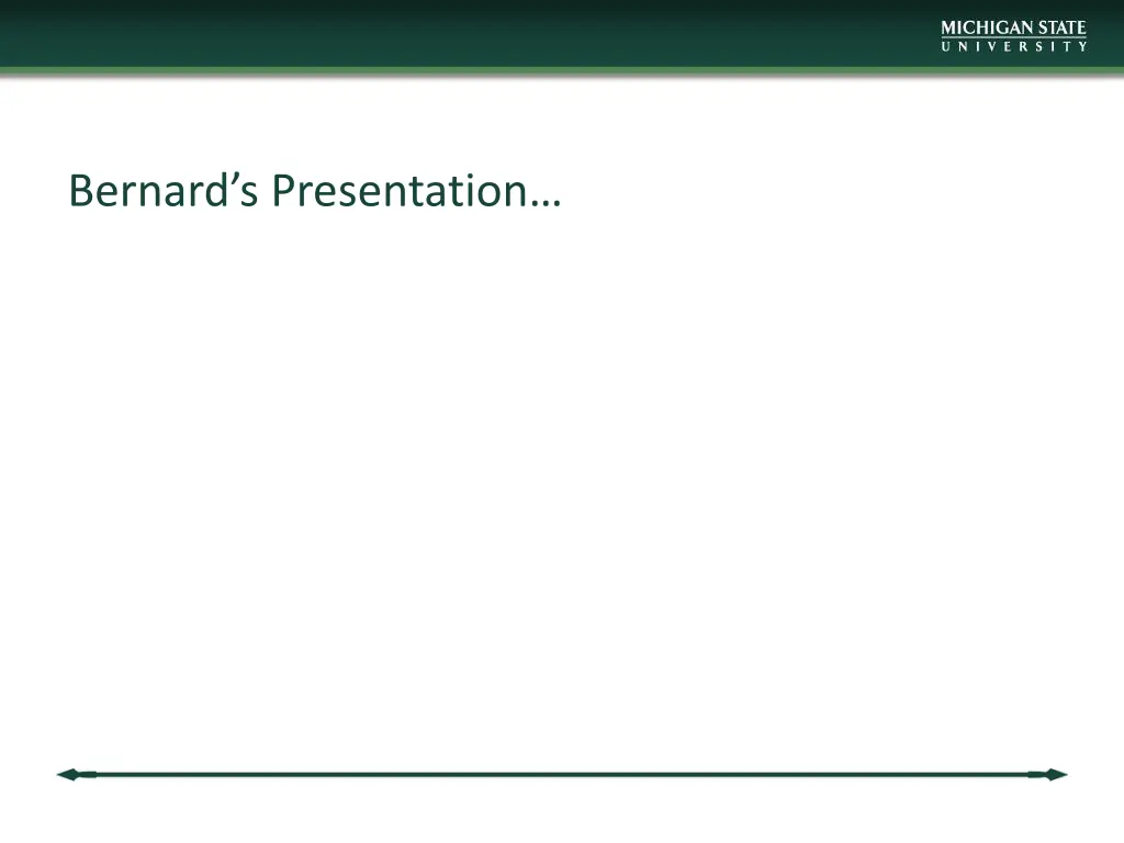 bernard s presentation