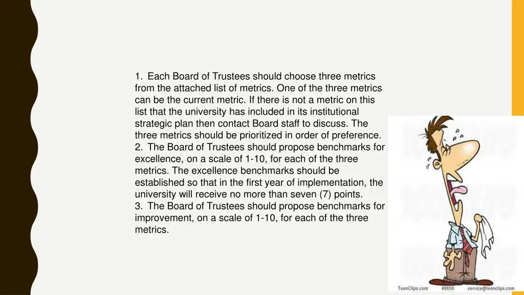 1 each board of trustees should choose three