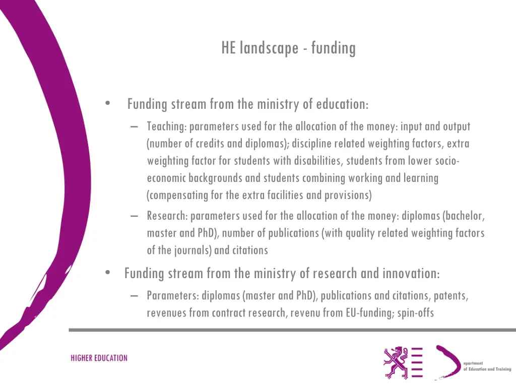 he landscape funding