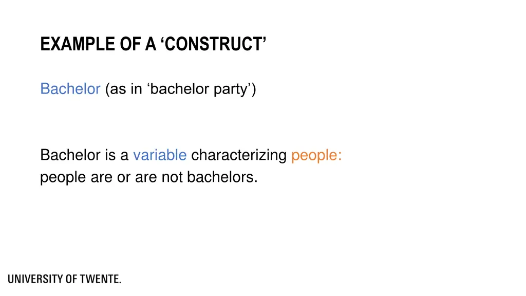 example of a construct