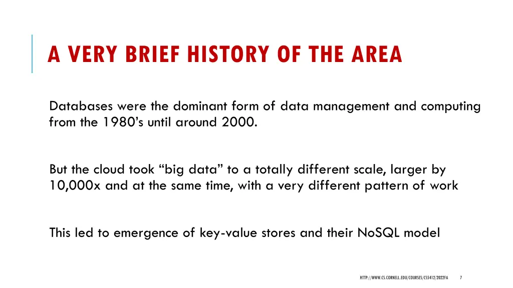 a very brief history of the area