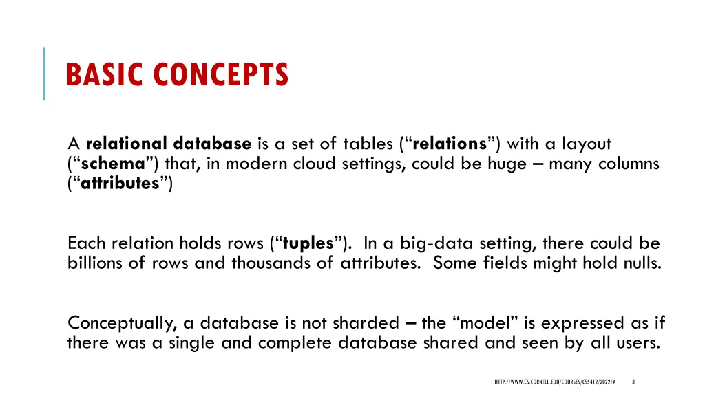 basic concepts