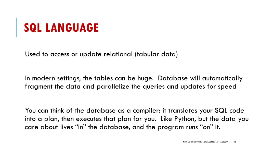 sql language