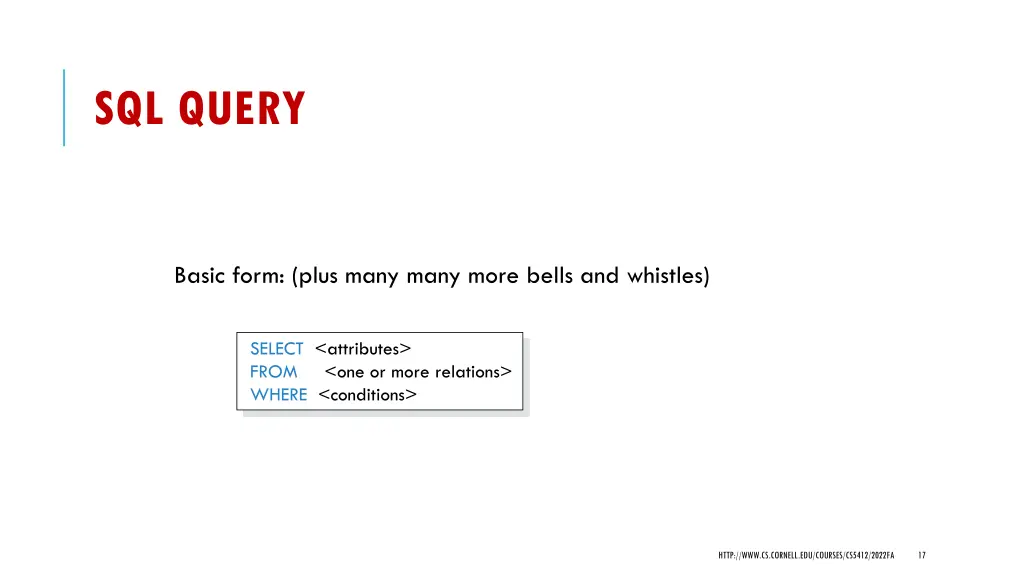 sql query