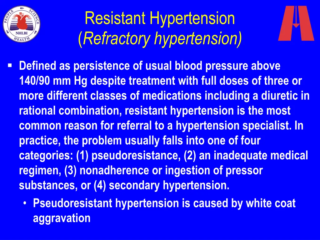 resistant hypertension refractory hypertension
