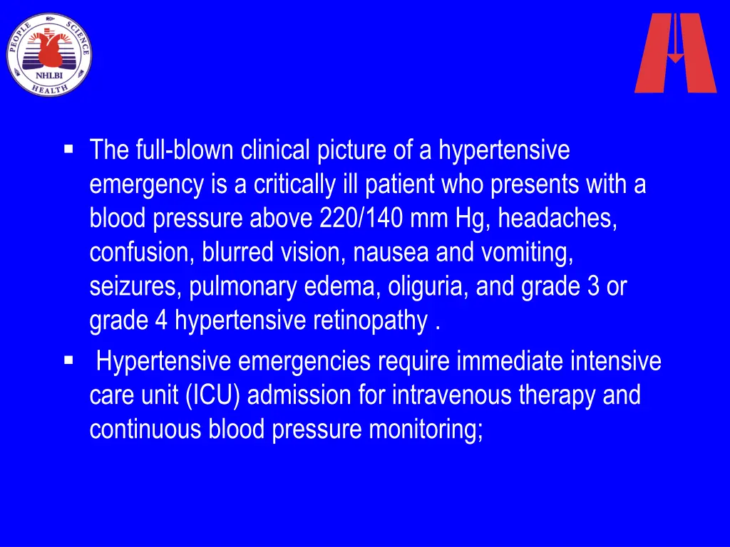the full blown clinical picture of a hypertensive