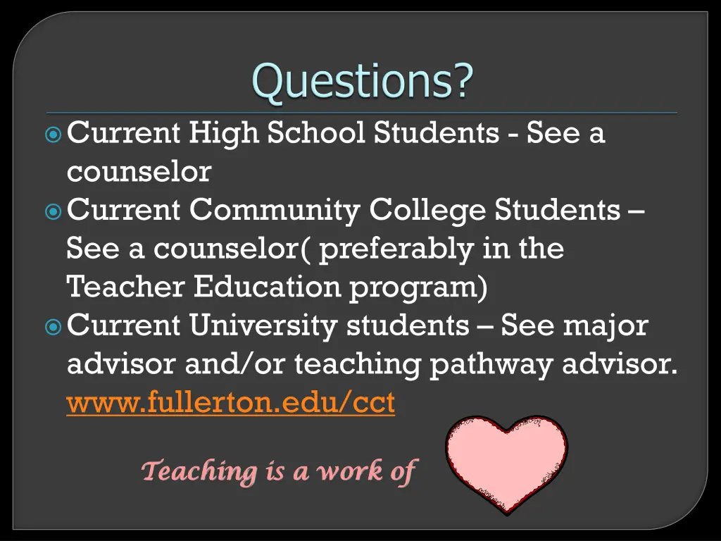 current high school students see a counselor