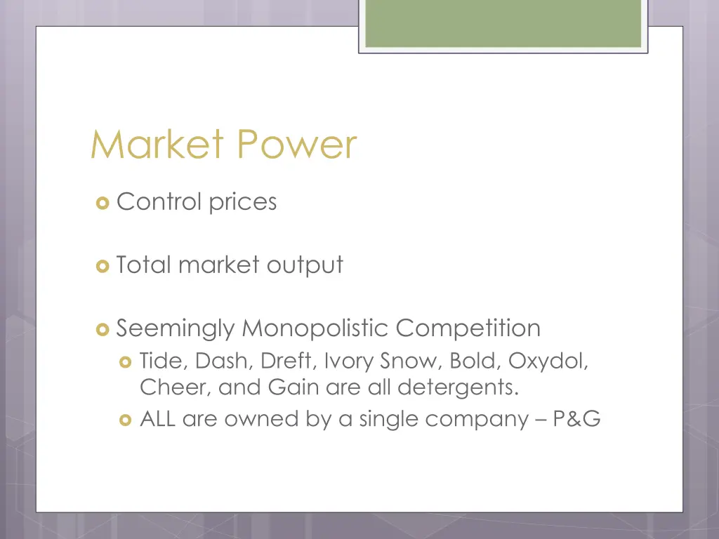 market power