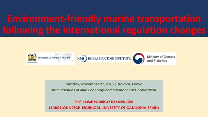 environment friendly marine transportation
