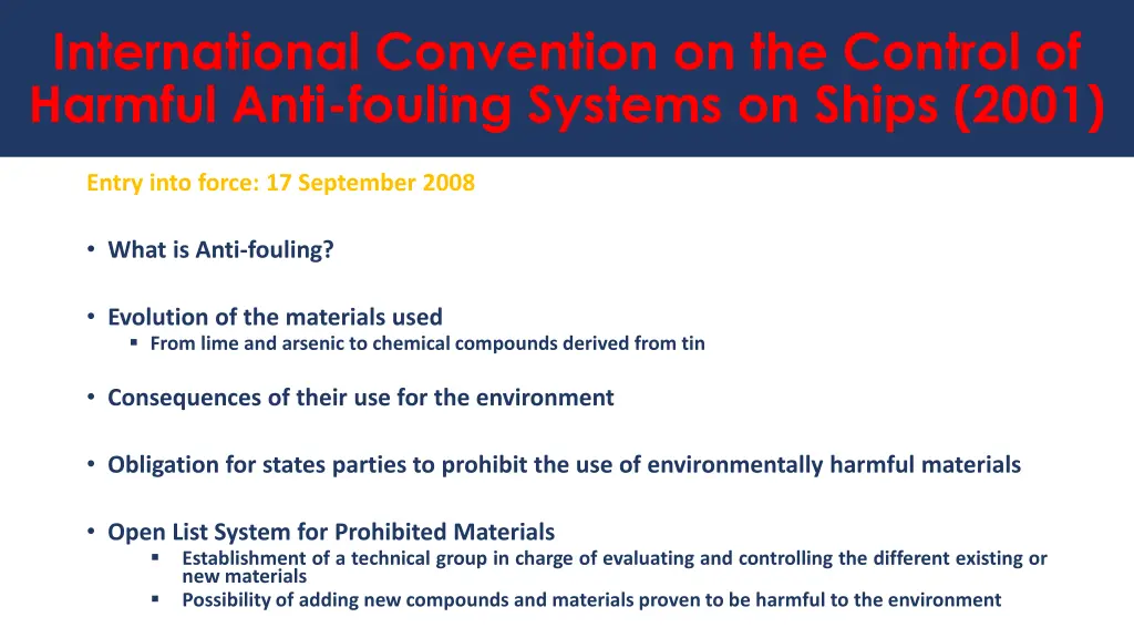 international convention on the control