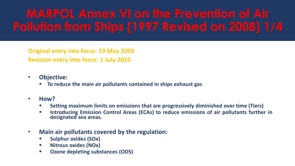 marpol annex vi on the prevention