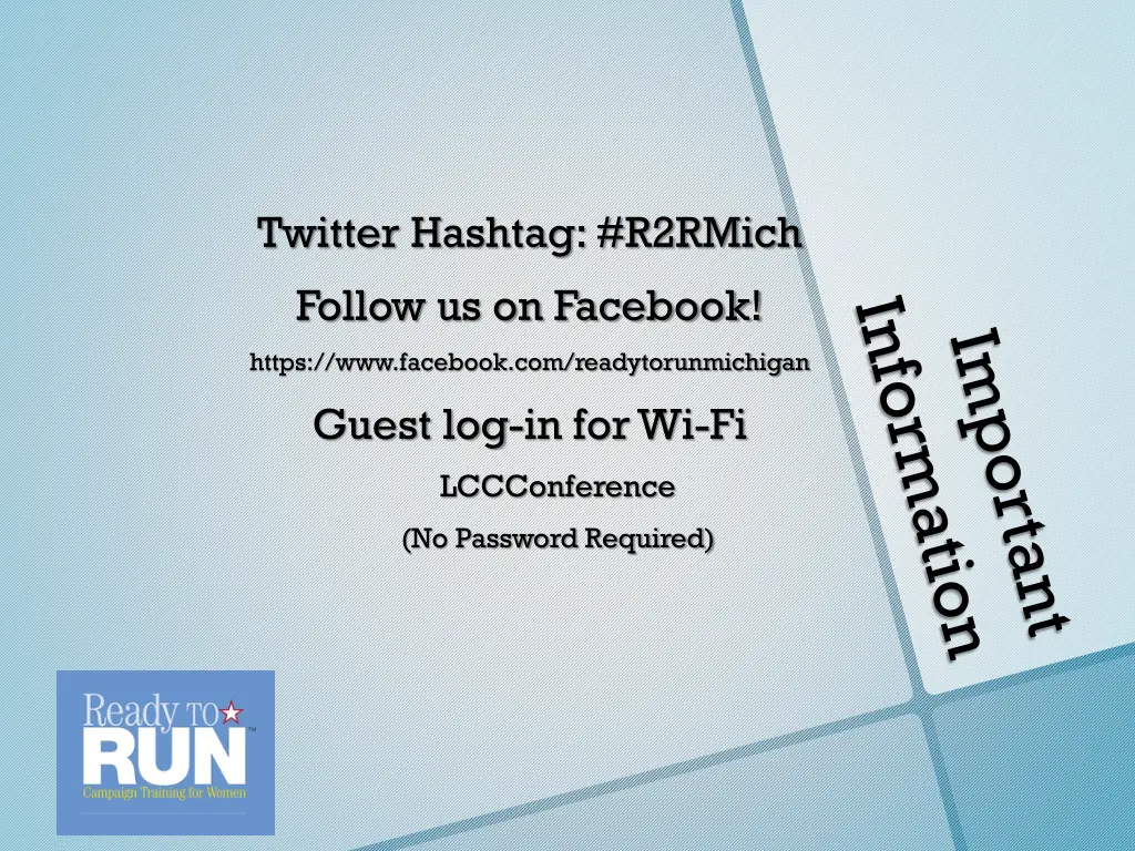 twitter hashtag r2rmich follow us on facebook