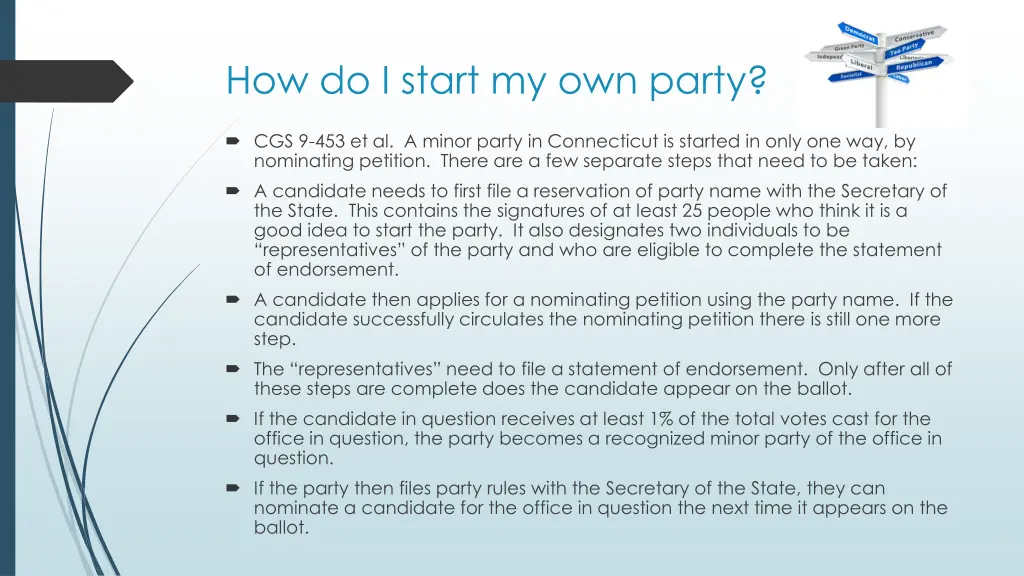 how do i start my own party