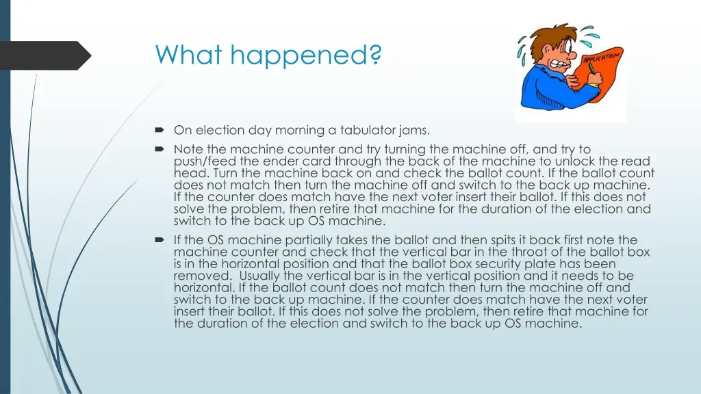 what happened