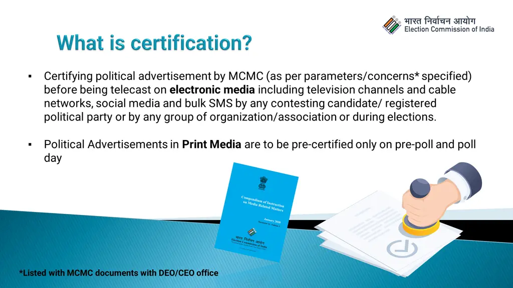 certifying political advertisement by mcmc