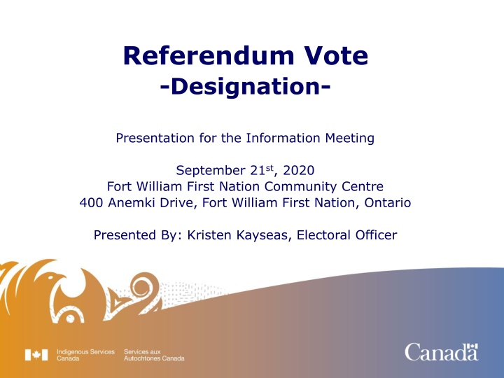 referendum vote designation presentation