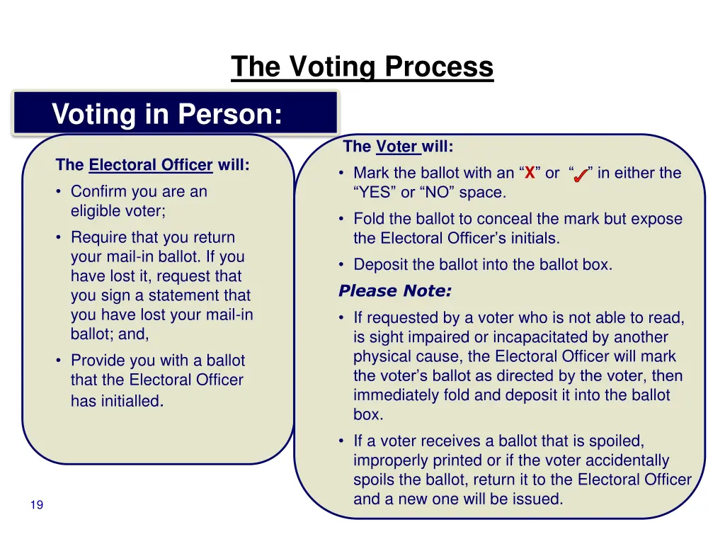 the voting process