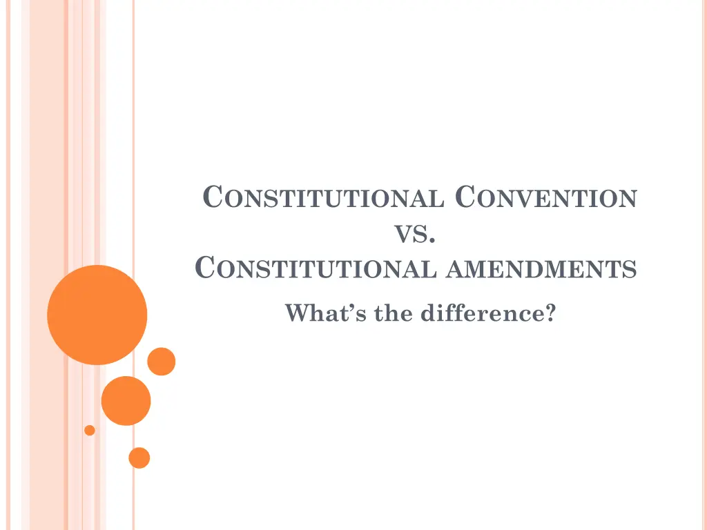 c onstitutional c onvention vs c onstitutional
