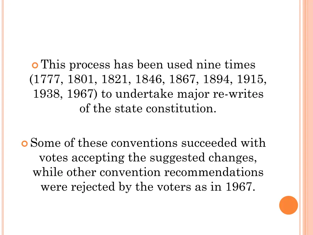 this process has been used nine times 1777 1801