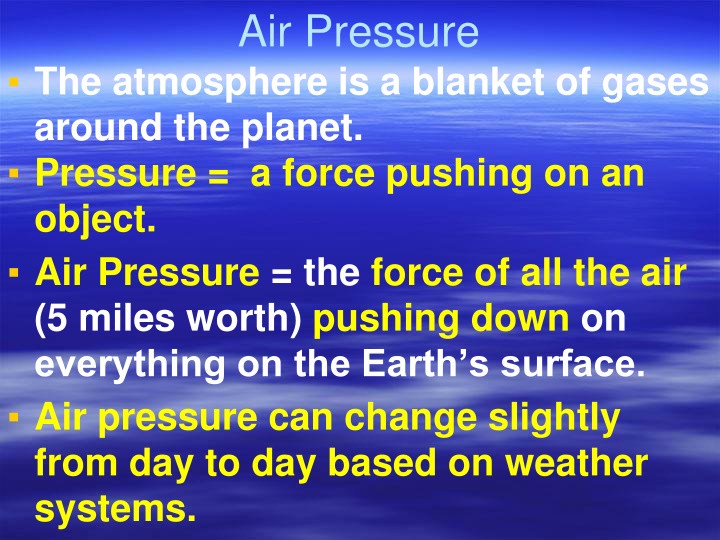 air pressure