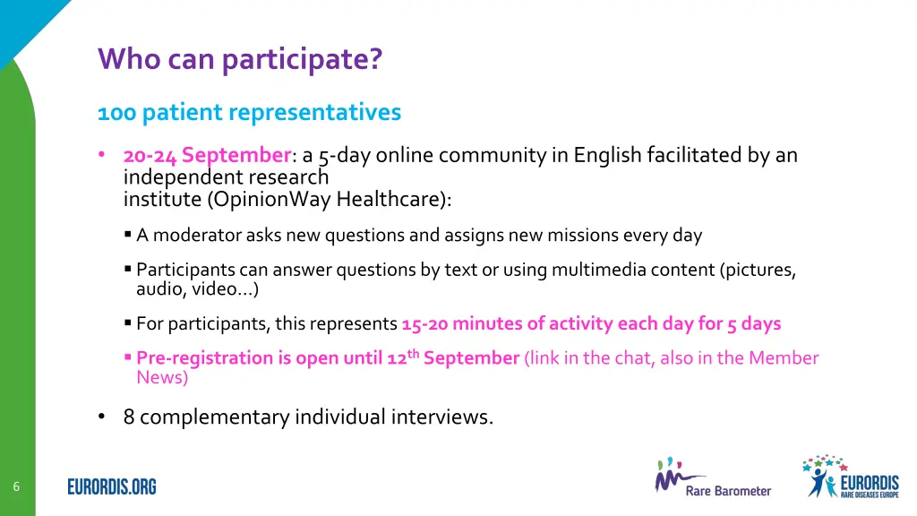 who can participate