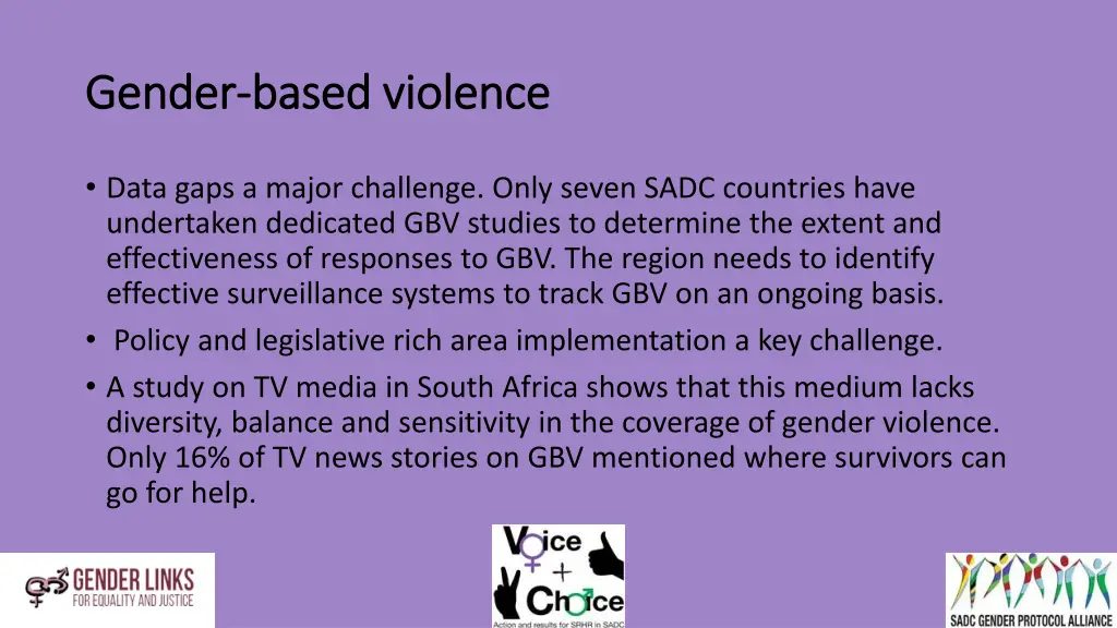gender gender based violence based violence