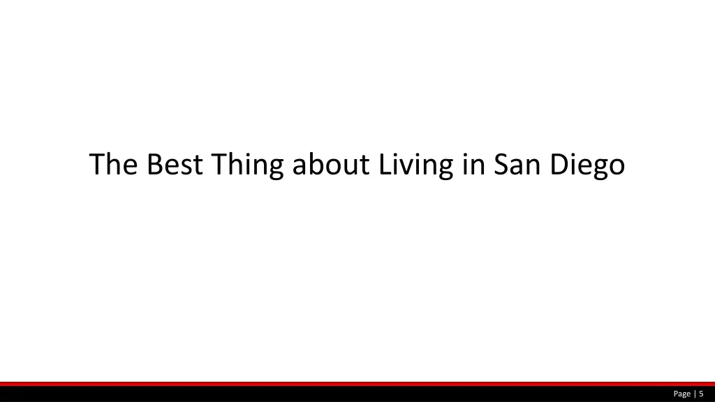 the best thing about living in san diego