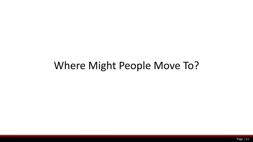 where might people move to