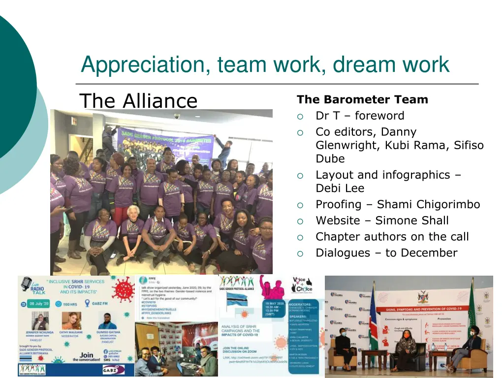 appreciation team work dream work