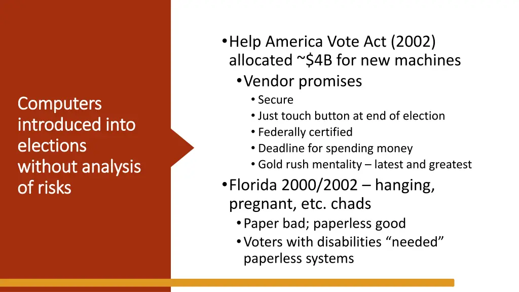help america vote act 2002 allocated